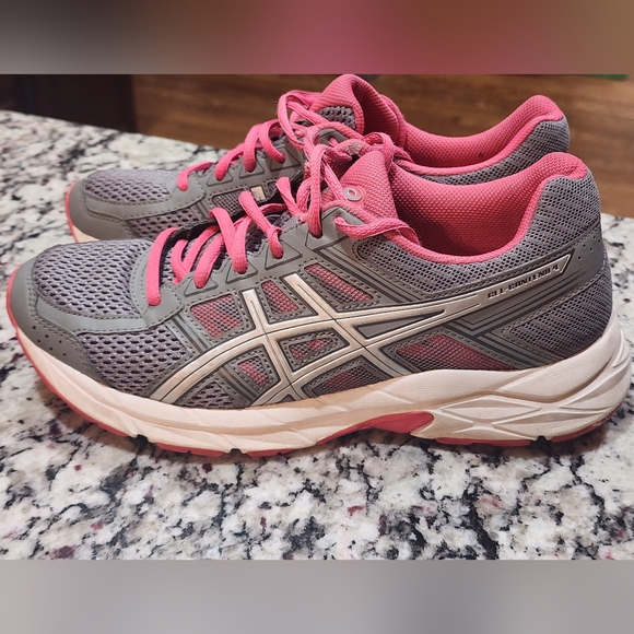 ASICS Gel-Contend 4 Pink and Grey - Picture 1 of 5